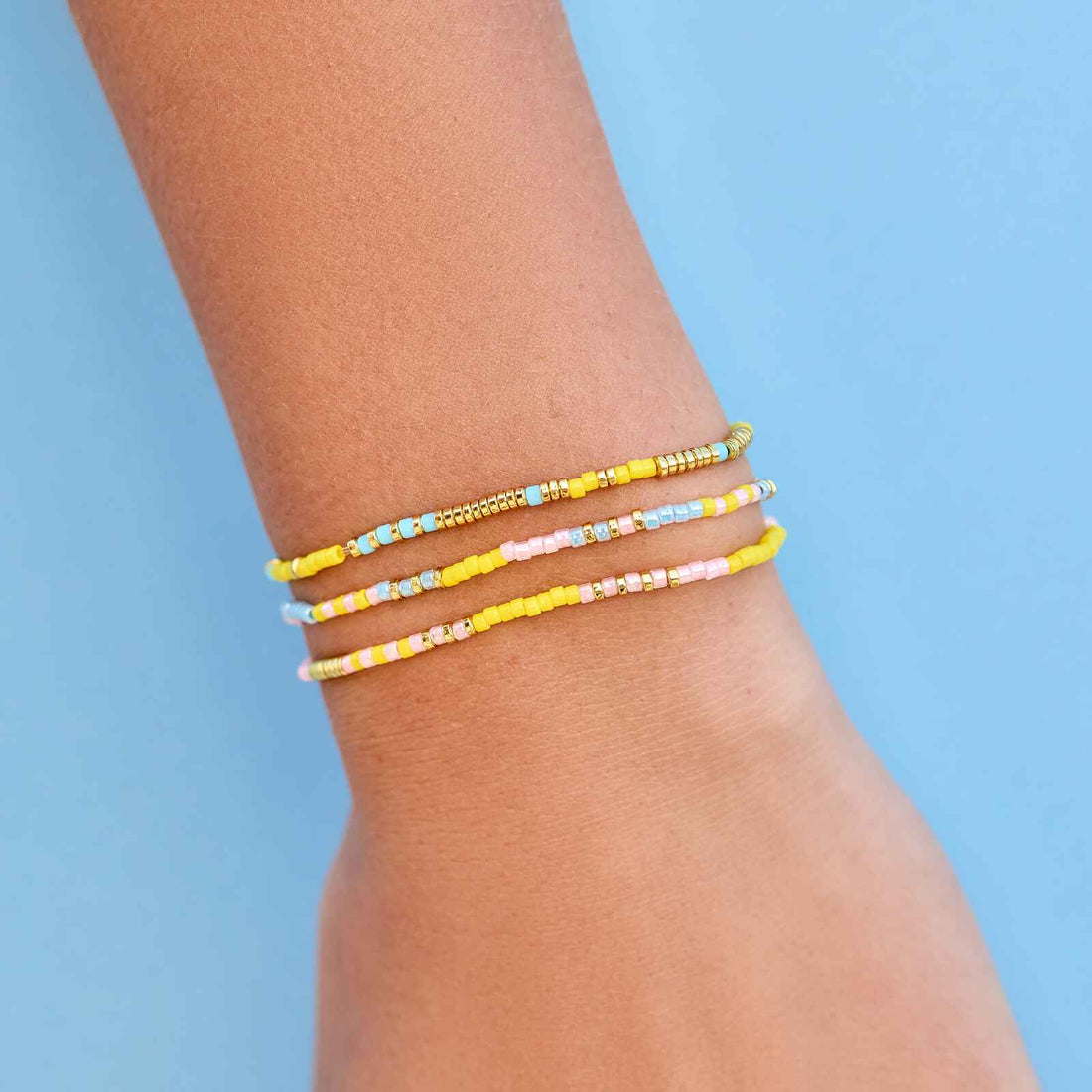 Sunset Beach Stretch Bracelet Set of 3