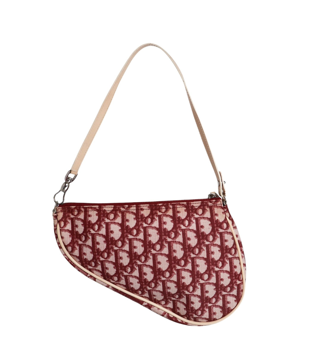 Christina Dior Trotter Mini Saddle Bag Red